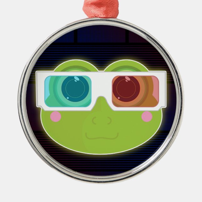 3D Frog Metal Ornament (Front)