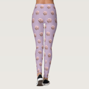 3D Funny Pig Year Birthday choose colour leggings 