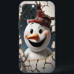 3d Funny Snowman christmas  iPhone 13 Pro Max Case<br><div class="desc">Elegant colourful christmas 3d funny snowman iPhone 13 Case. CUTE CHRISTMAS GIFT</div>