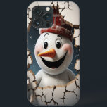 3d Funny Snowman christmas  iPhone 13 Pro Max Case<br><div class="desc">Elegant colourful christmas 3d funny snowman iPhone 13 Case. CUTE CHRISTMAS GIFT</div>