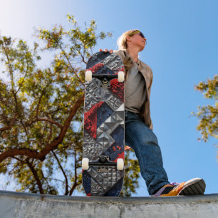 3D Geometric Abstract Skateboard