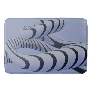 3D Geometric Art Bath Mat – Modern & Eye-Catching