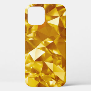 3D Geometric: Metallic Background Design iPhone 12 Case