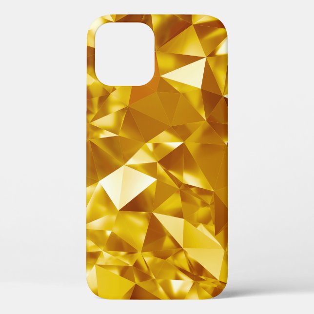 3D Geometric: Metallic Background Design Case-Mate iPhone Case (Back)