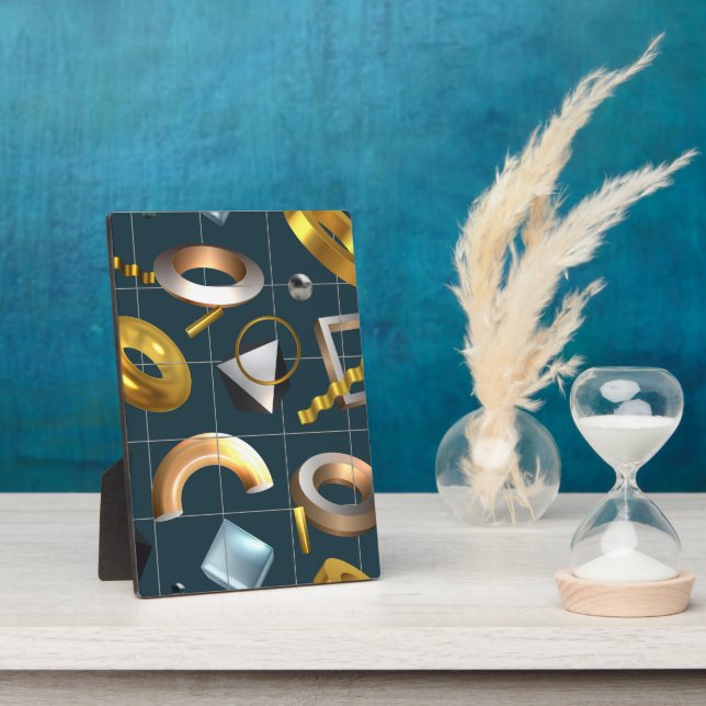 3D Geometric Pattern Plaque (Side)
