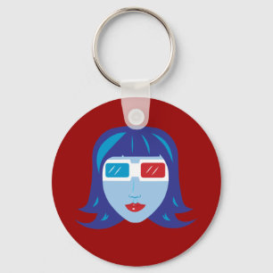 3D Girl Keychain