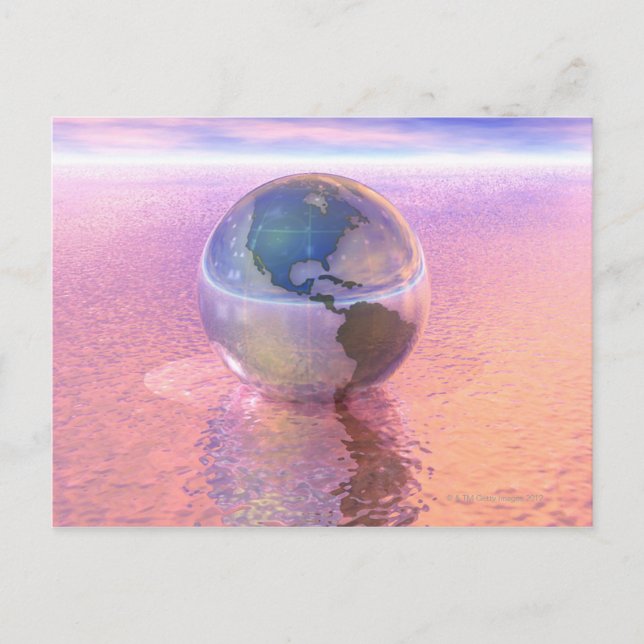 3D Globe 12 Postcard (Front)