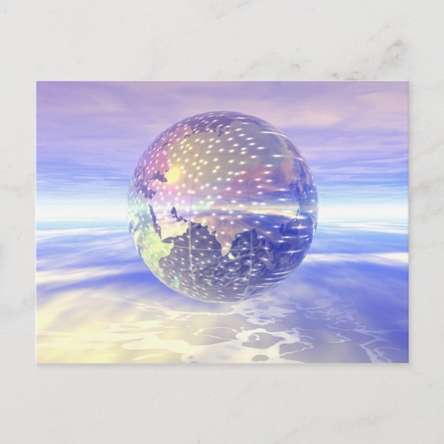 3D Globe 13 Postcard (Front)