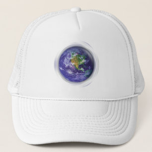 3D Globe Earth Day Trucker Hat