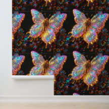 3D glowing butterfly 