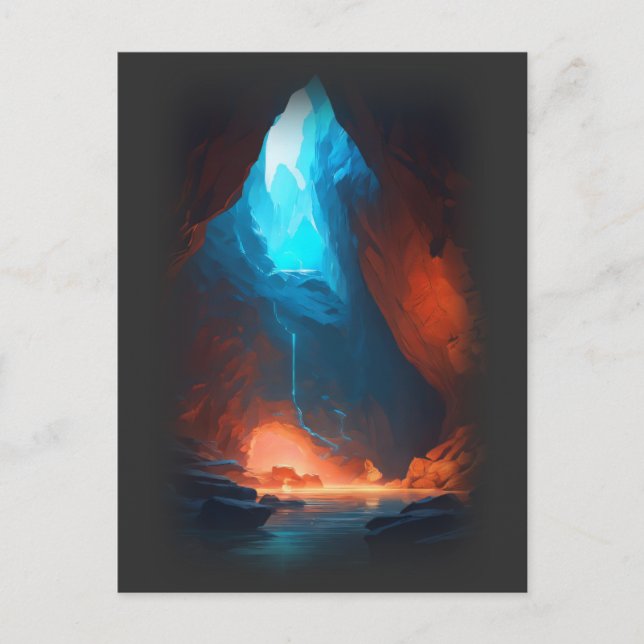 3d Glowing Deep Inside Postcard (Front)