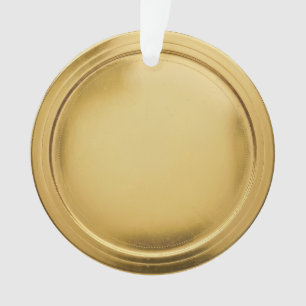3D Gold Foil Seal Elegant Excellence Award Medal Ornament