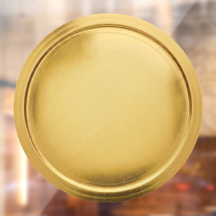 3D Gold Foil Seal Elegant Excellence Award Medal Window Cling
