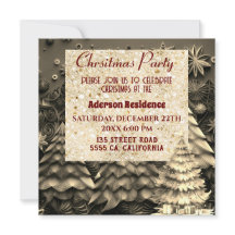 3d Golden Christmas Tree| Golden Christmas Party