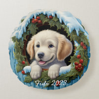 3D Golder Retriever Puppy Christ Wreath