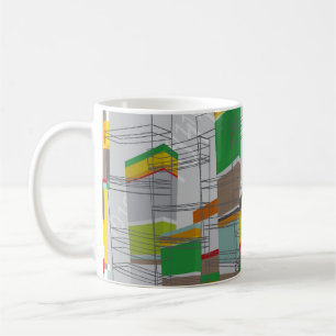 3D Graphics Art Colourful Building Blocks Mug