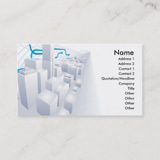 3d gray city business card background