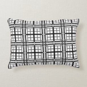 3D grey geometric abstract pattern background.3d b Accent Pillow