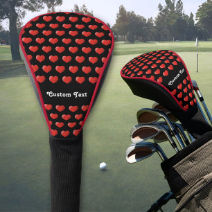 3D Heart Icon Golf Head Cover