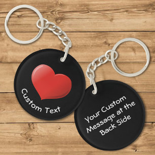 3D Heart Icon Keychain