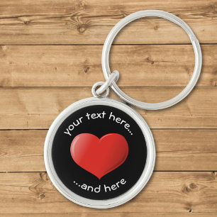 3D Heart Icon Keychain