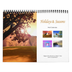 3D Holiday and Seasonal Scenes Calendar