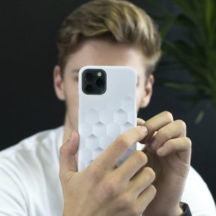 3D Honeycomb blanc iPhone 13 Pro Coque