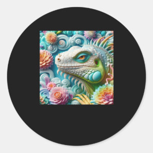 3d Iguana Sticker