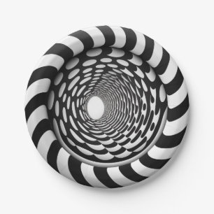 3D Illusion Paper Plates