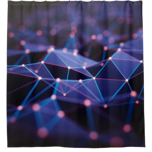 3D illustration. Abstract background, connection a (Front)