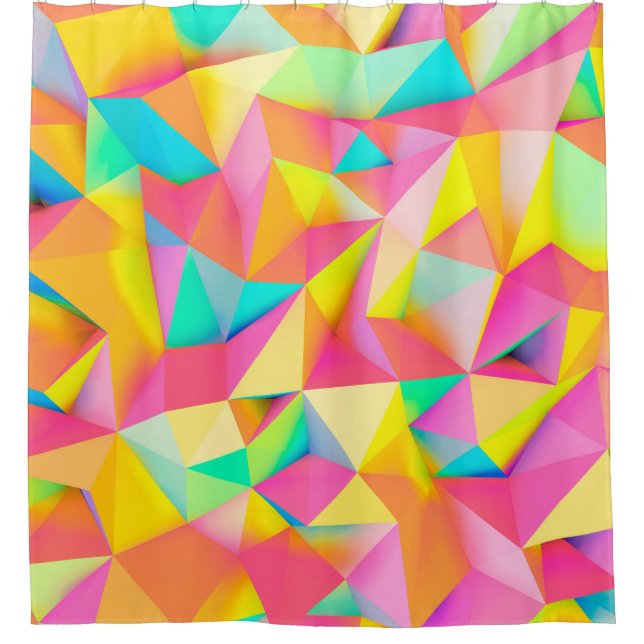 3D Illustration - Colourful low poly texture3d,abs (Front)