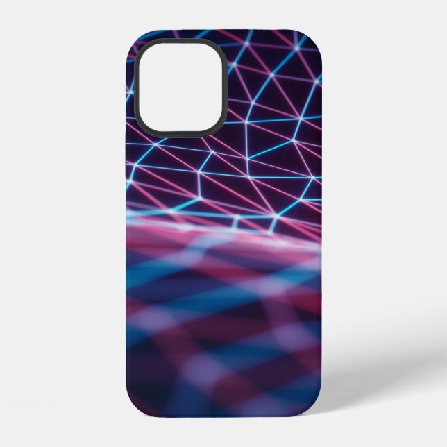 3D illustration, embossed mesh representing intern iPhone Case (Back)