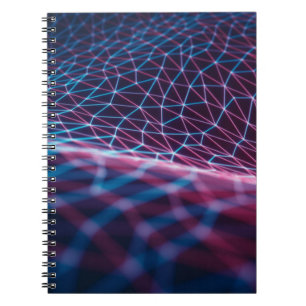 3D illustration, embossed mesh representing intern Notebook