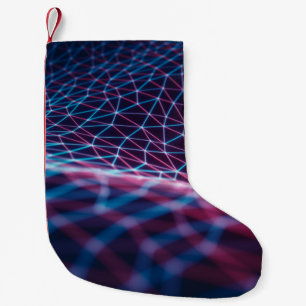 3D illustration, embossed mesh representing intern Small Christmas Stocking