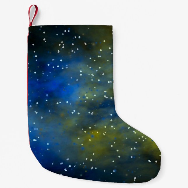 3D illustration, modern background illustration, f Small Christmas Stocking (Front)