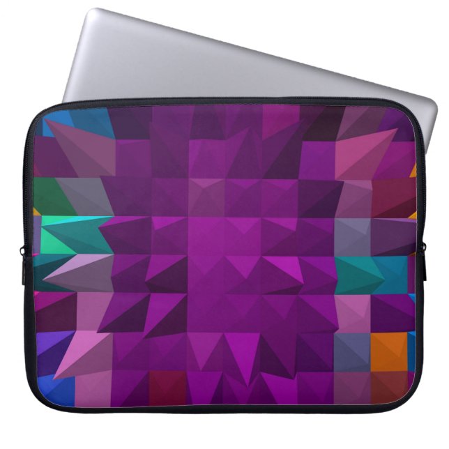 3D illustration or 3D rendering Mosaic colour patt Laptop Sleeve (Front)