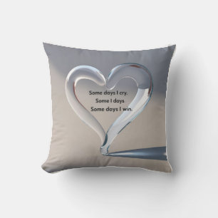 3D Intertwined Hearts & Tears: Emotional Connectio Throw Pillow