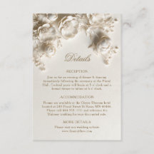 3D Ivory Roses Wildflowers