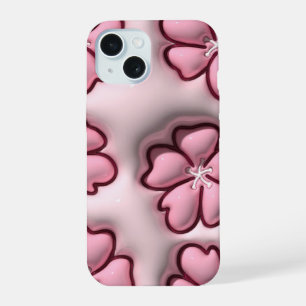 3D Jelly Pastel Pink Cherry Blossom Phone Case