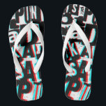 3D letters punk rock style unisex flip flops<br><div class="desc">3D letters punk rock style unisex flip flops</div>