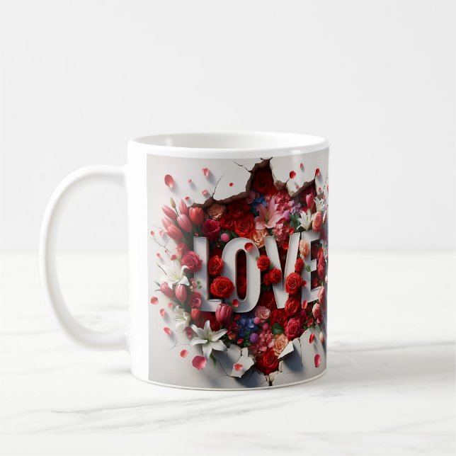 3D Love MUM Coffee Mug (Left)