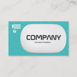 3d Lozenge - Cyan Embossed Texture Business Card
