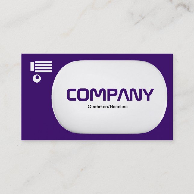 3d Lozenge - Dark Violet (330066) Business Card (Front)