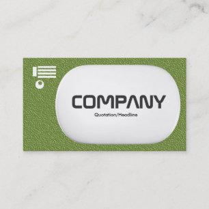 3d Lozenge - Green Embossed Texture Business Card