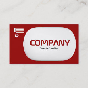 3d Lozenge - Maroon (990000) Business Card