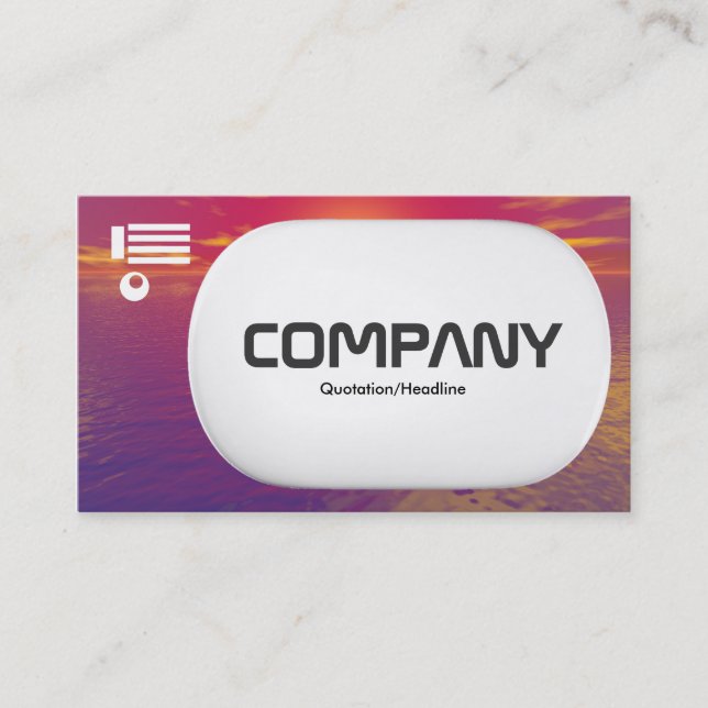 3d Lozenge - Sunrise Sunset Business Card (Front)