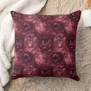 3d lush peony blooms throw pillow