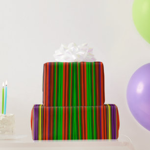 ~ 3D Many Christmas Shades Fractal ~ Wrapping Paper