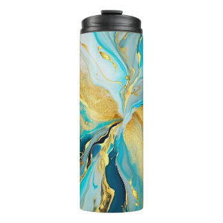 3D Marble Skinny Thermal Tumbler