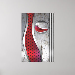 3D Metal textured Art Canvas Print